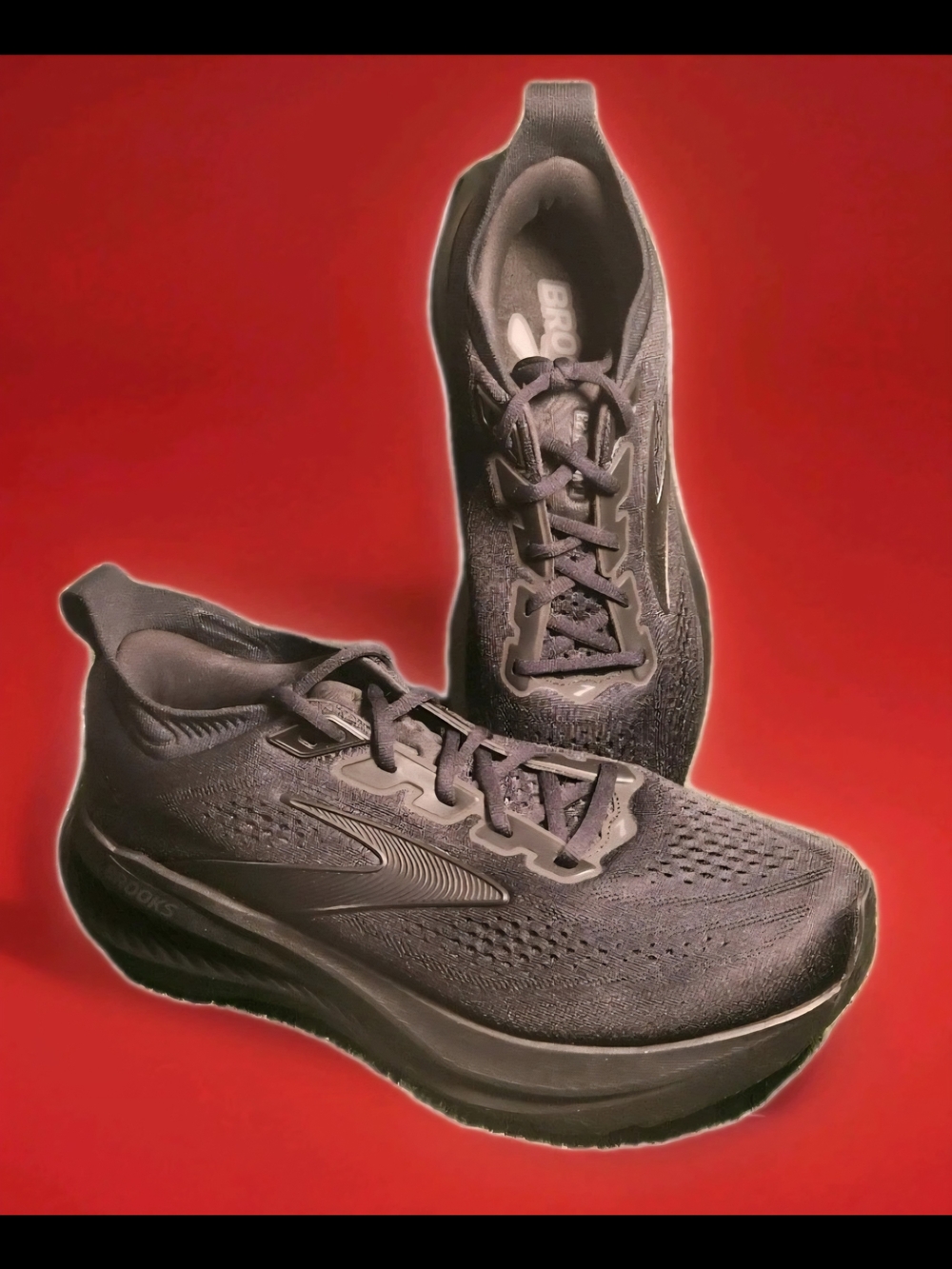 Men's Brooks Glycerin GTS 23 Running Shoes - 11(B) - Black/Black/Ebony